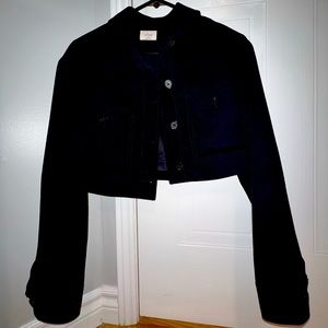 Aritzia Wilfred Little Cropped Jacket - Black